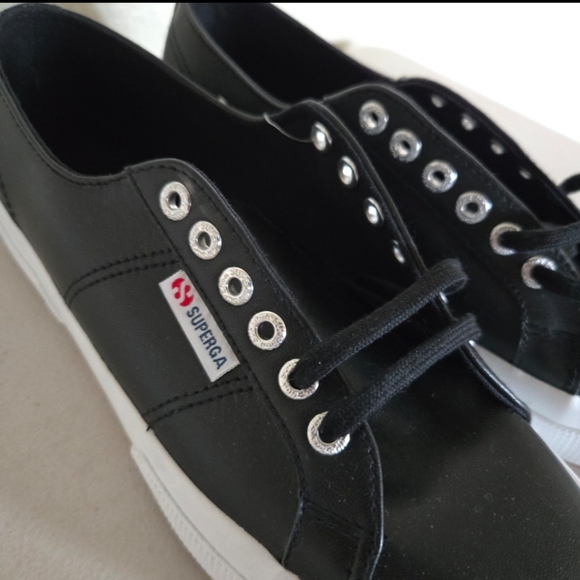 Superga 2750 Nappa Leather Classic Sneaker Women Size 10 New 082025 - Picture 3 of 4